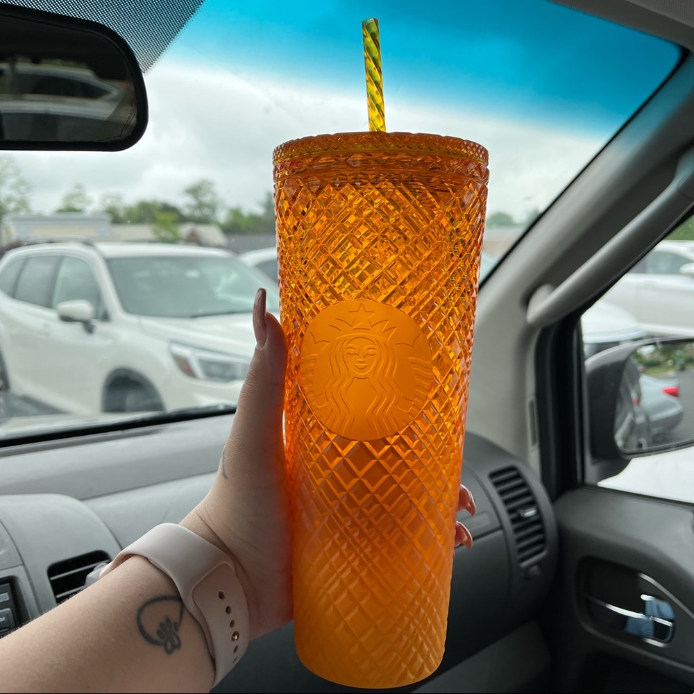 Offers ? Nwt Starbucks mango 🥭 jeweled. May 10th release
